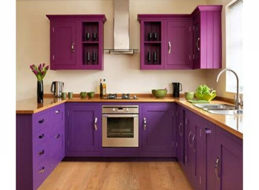 Purple Kitchens